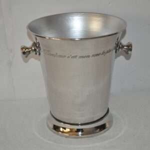 WC-72607 Shinny Silver Wine Cooler