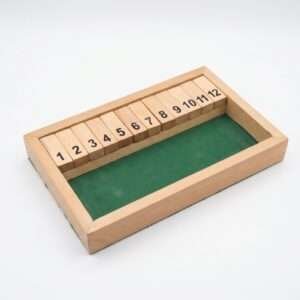 Wooden Shut the Box Game.