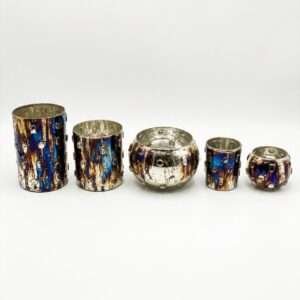 Decorative Glass Mosaic votives.