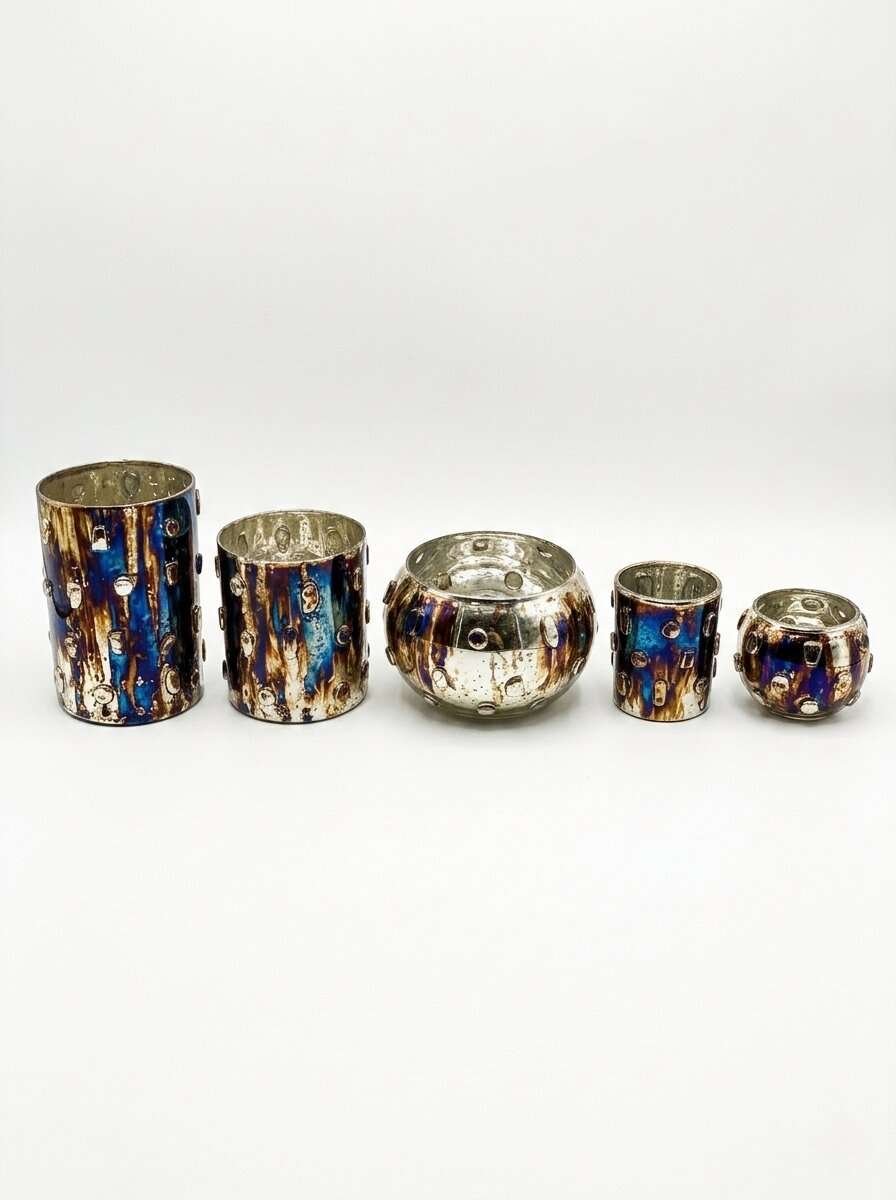 Decorative Glass Mosaic votives.