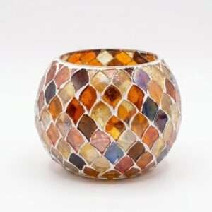 Mosaic Glass Votive